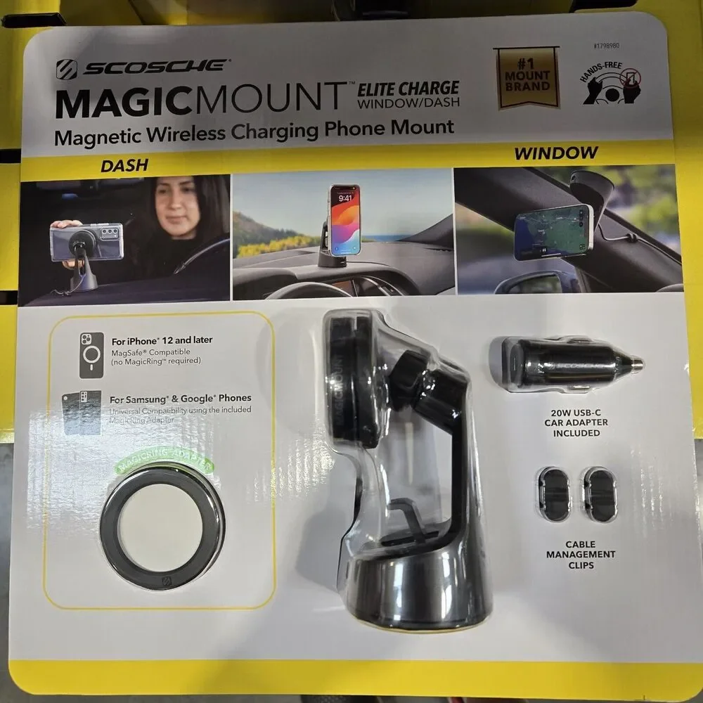Scosche Charging MagicMount Universal 2-in-1